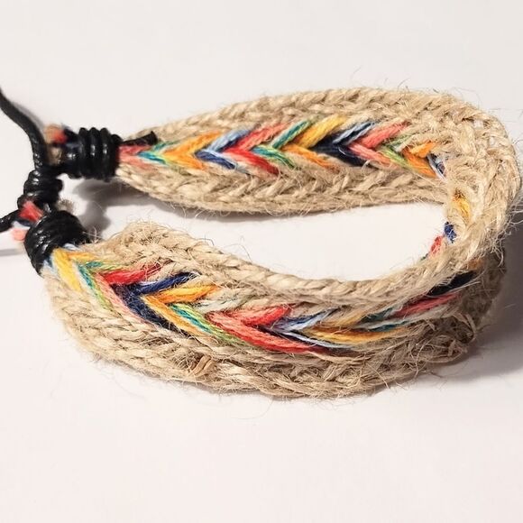 Men's bracelet braided rope new d23 - Picture 1 of 1